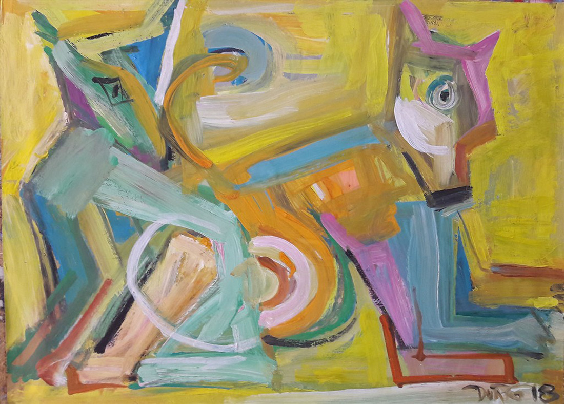 A painting by Do Dung, G39. Photo: Tuoi Tre