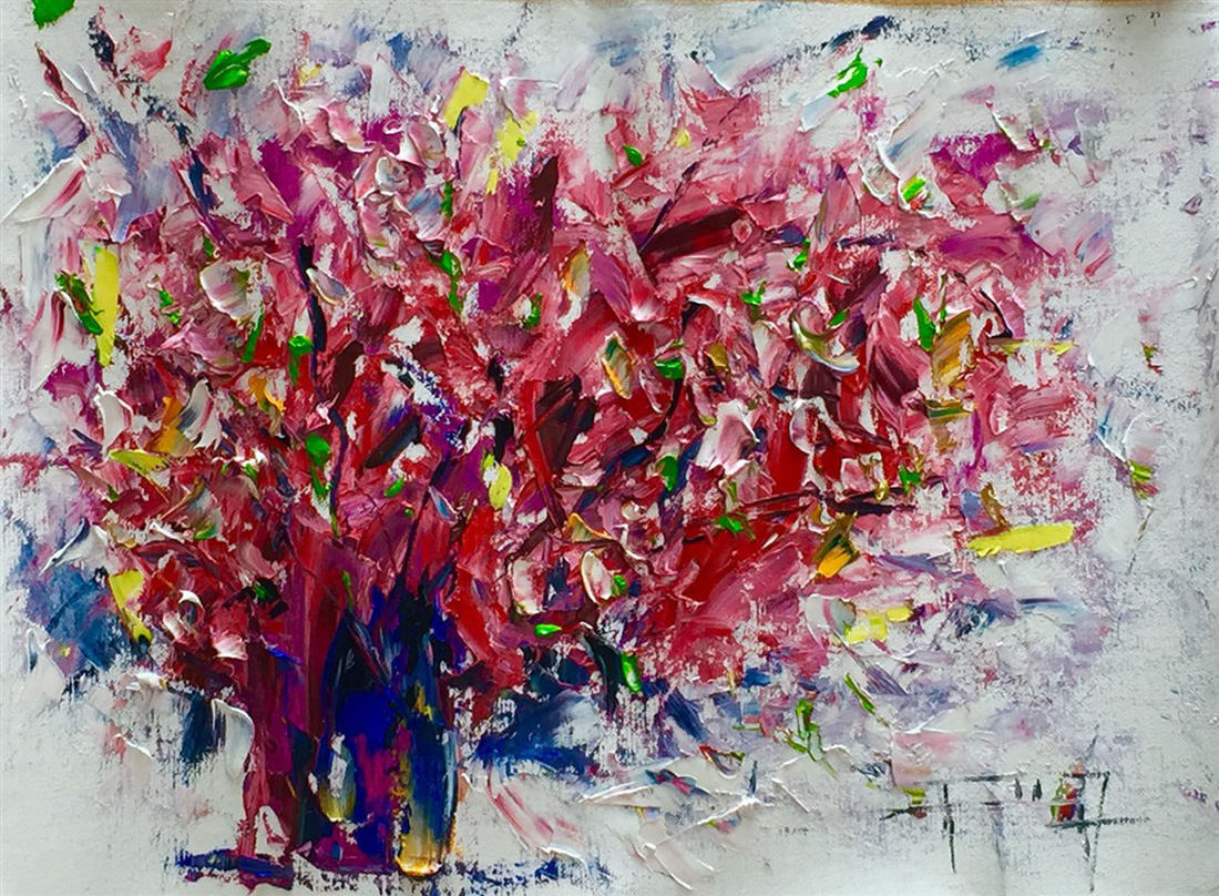 A painting by Nguyen Hong Phuong, G39. Photo: Tuoi Tre