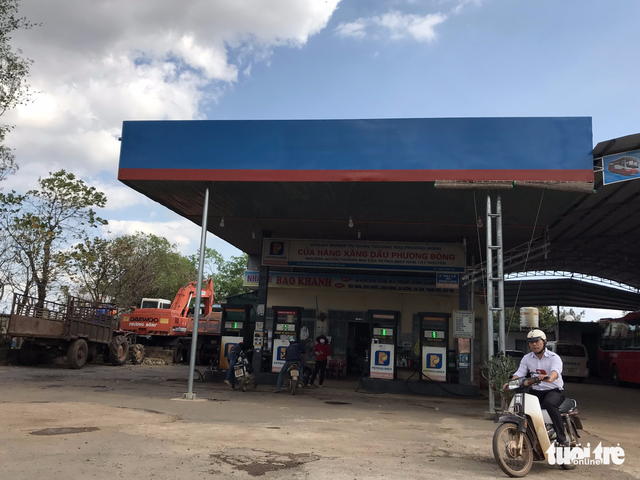The filling station operated by Quang’s family. Photo: Tuoi Tre