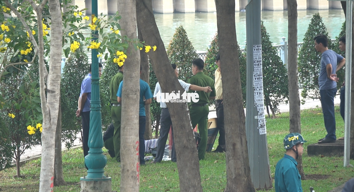 The promenade where N.T.T.’s body was found. Photo: Tuoi Tre