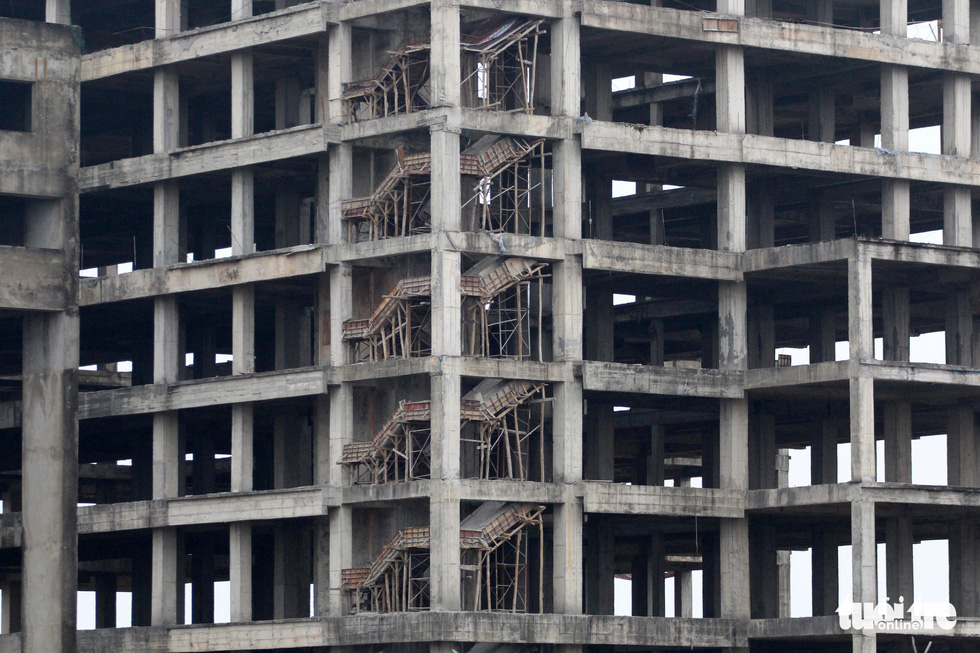 A building of the future hospital is seen in Nam Dinh Province, Vietnam. Photo: Tuoi Tre