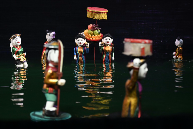 The shows at Hanoi's Thang Long theatre have become a staple on the well-trodden tourist circuit and draw thousands every week. Photo: AFP