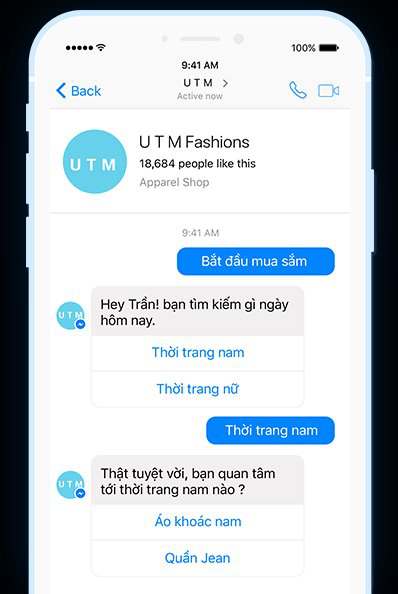 A chatbot automatically replies to a customer’s inquiries. Photo: Harafunnel