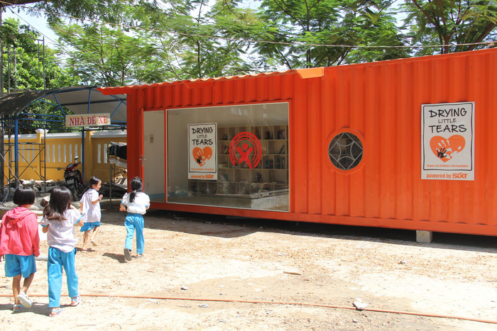The model of container library for children in Dien Ban district of the Vietnamese central province of Quang Nam. Photo: Tuoi Tre