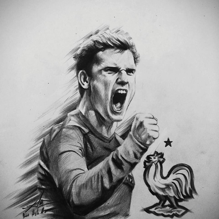 Antoine Griezmann from France team.