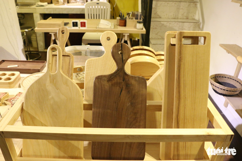 Wooden ornaments sold at 