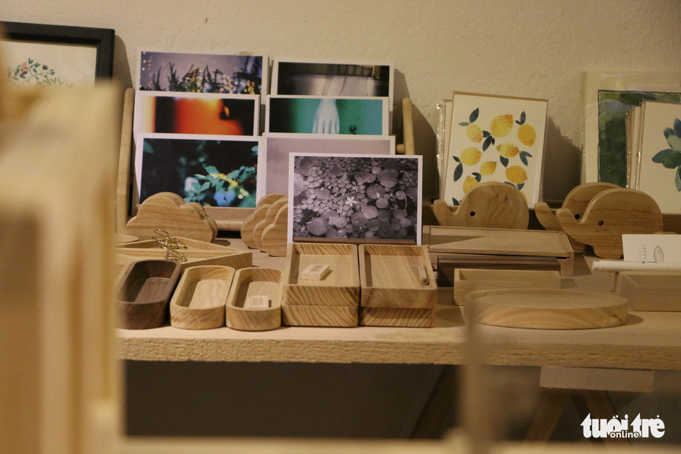 Wooden ornaments sold at 