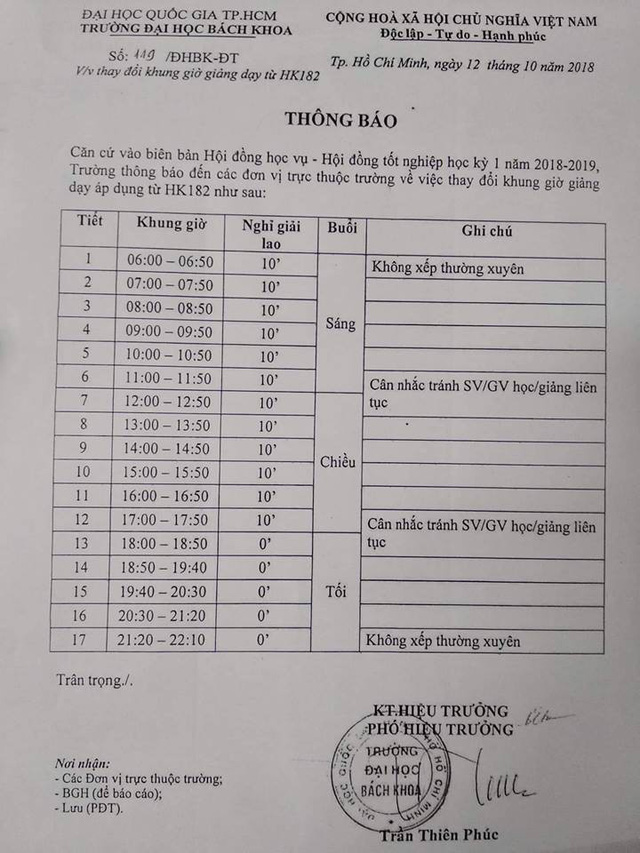 The screenshot of the new school time