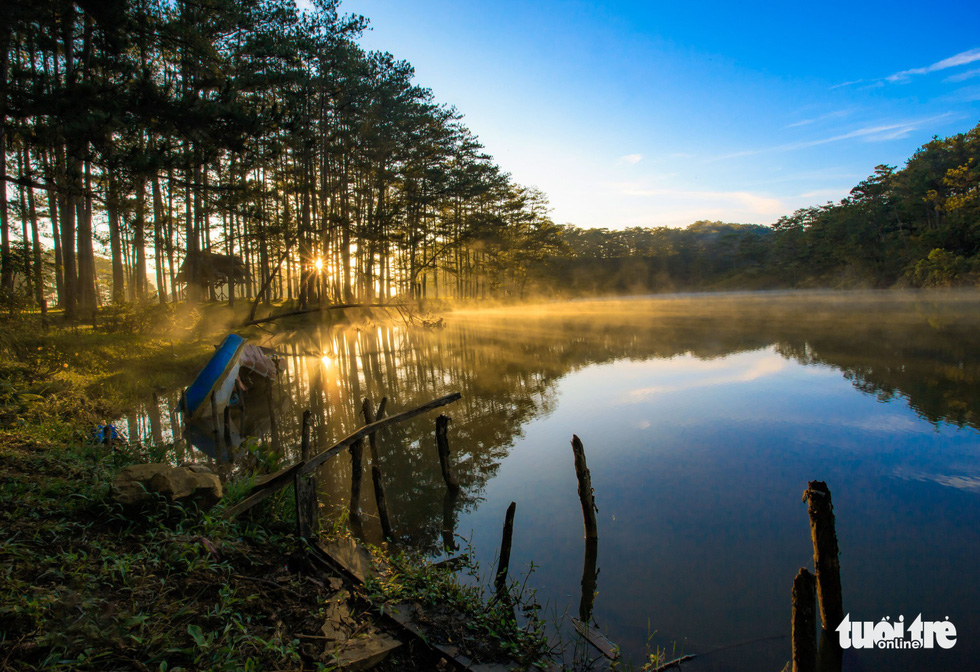 Suoi Vang Lake in the outskirts of Da Lat. Photo: Tuoi Tre