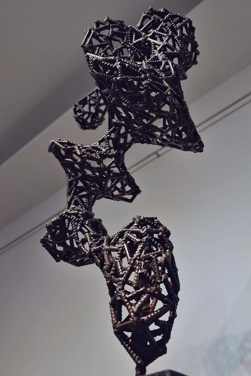 Tran Viet Ha’s Wire Street at an exhibition in Ho Chi Minh City, Vietnam, December 2018. Photo: Tuoi Tre