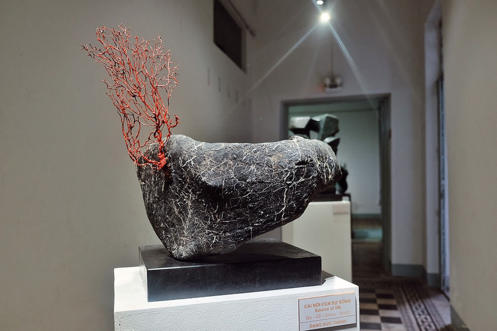 Dang Duc Thanh’s Cradle of life at an exhibition in Ho Chi Minh City, Vietnam, December 2018. Photo: Tuoi Tre