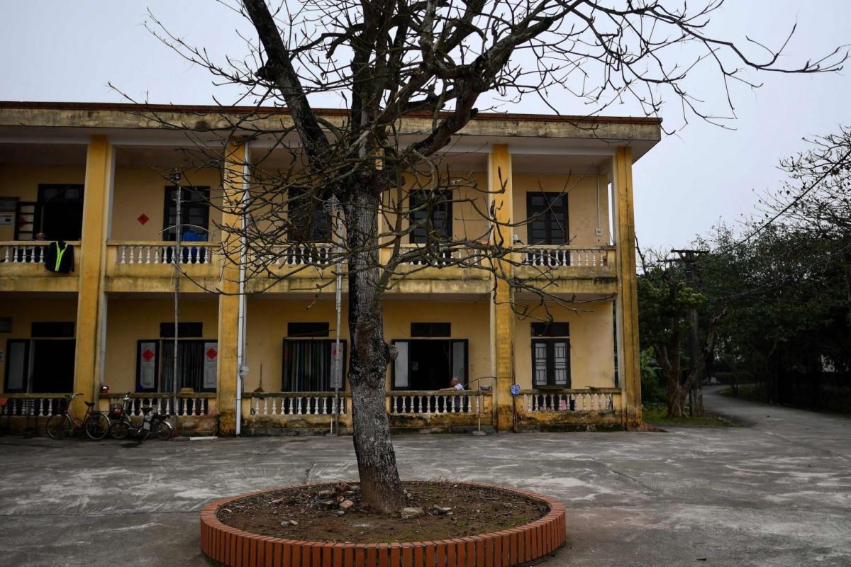 The two-storey building houses leprosy patients and survivors in the Van Mon Leprosy Hospice compound. Photo: AFP