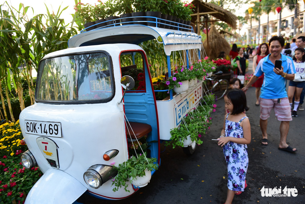 A decorated Lambretta Lambro. Quang Dinh / Tuoi Tre