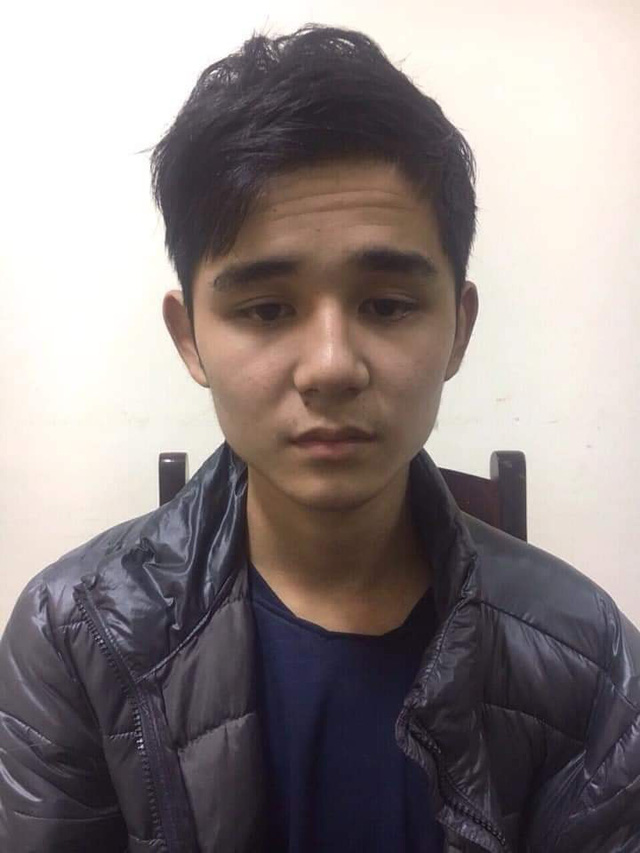 Nguyen Canh Anh is held at the police station in Hanoi on February 3, 2019. Photo: Tuoi Tre’s contributor