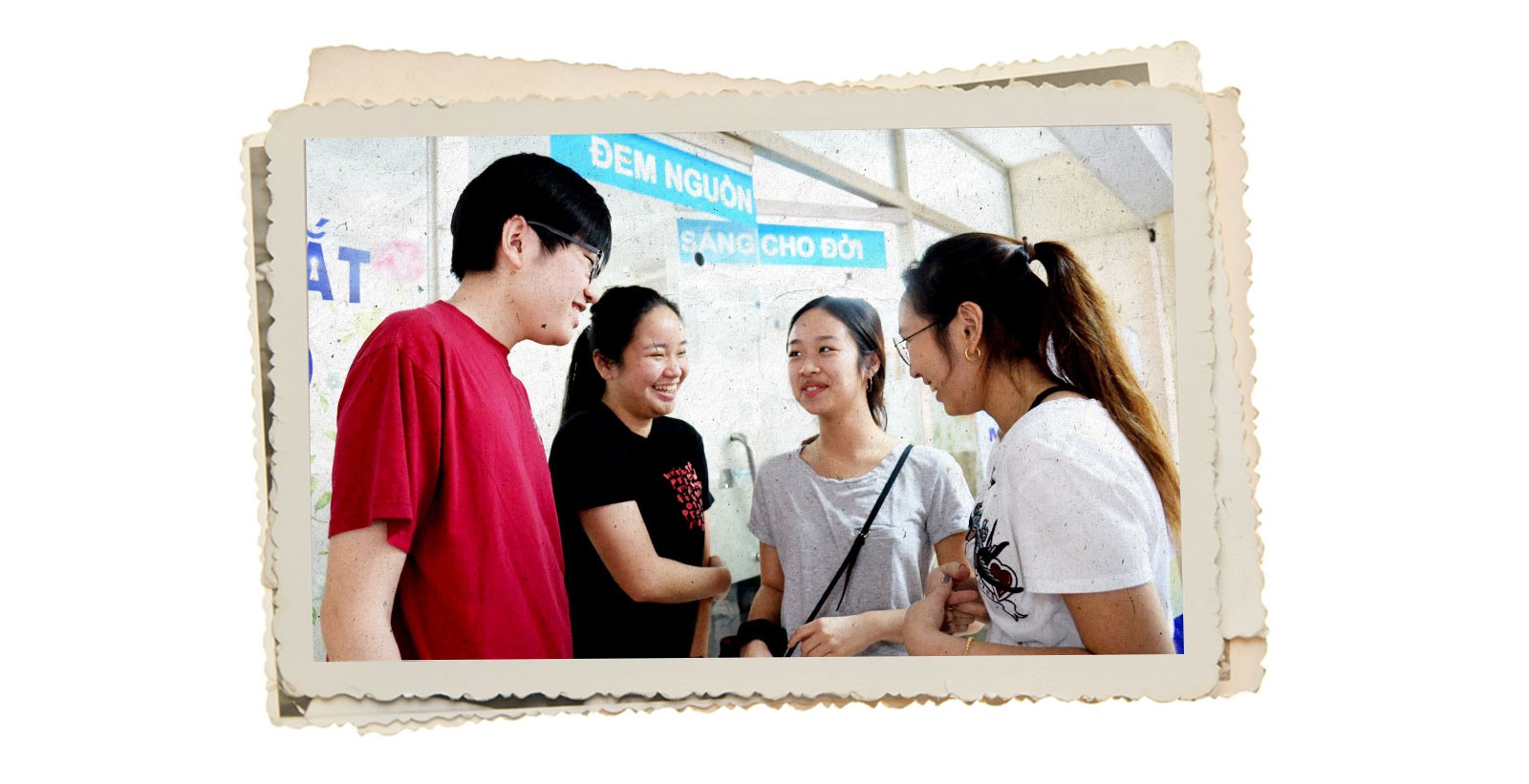   Penny (secon righ) and other members of her project. Photo: See Again Project