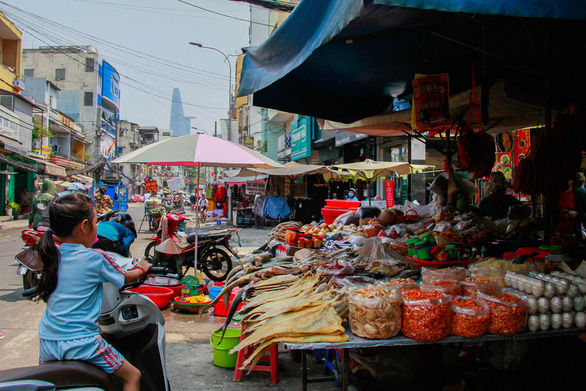  A grocery stall at the market