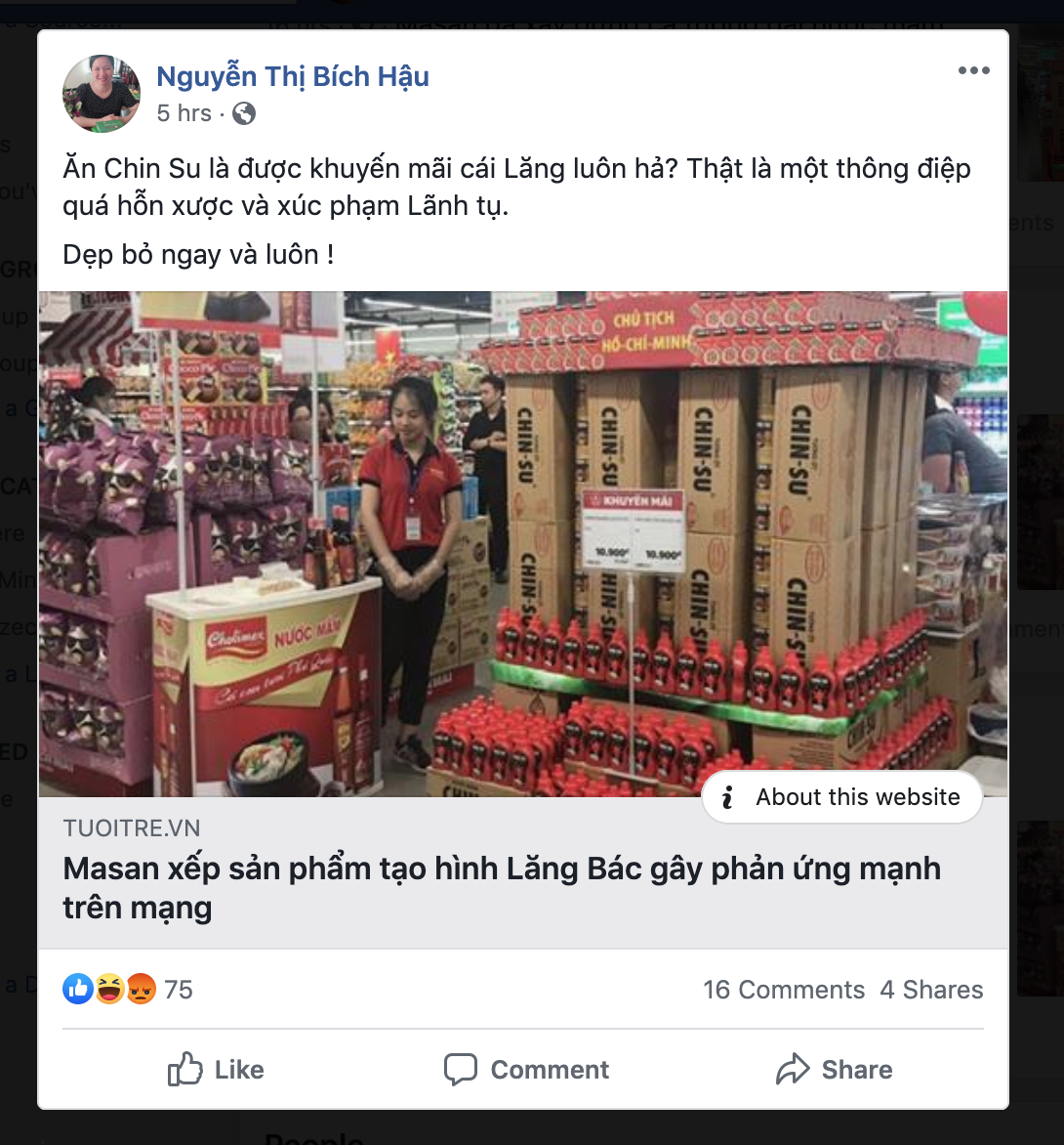 An opposing opinion of one of the Facebook users is seen in the photo. Photo: Facebook