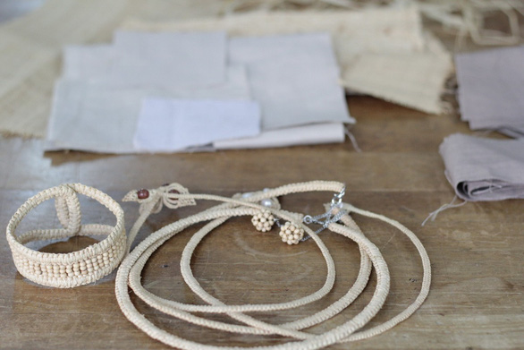 Leinné’s jewelry is made of environmentally friendly materials. Photo: Supplied