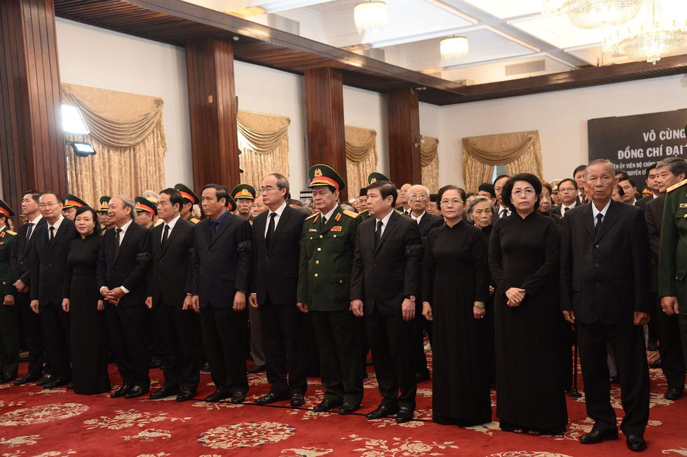 Officials at the funeral in Ho Chi Minh City