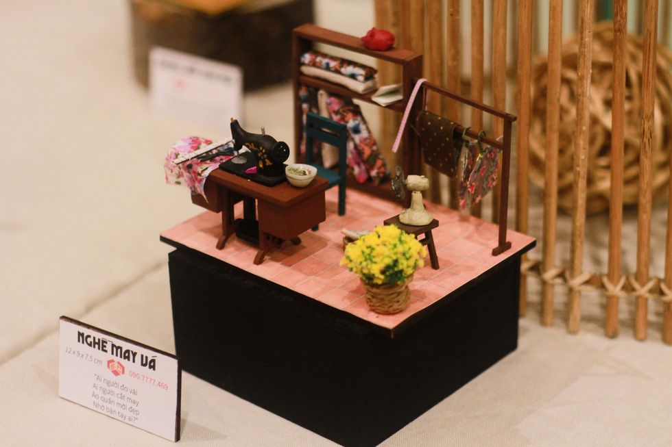 A model depicting a tailor’s of old Saigon. Photo: Mai Thuy / Tuoi Tre