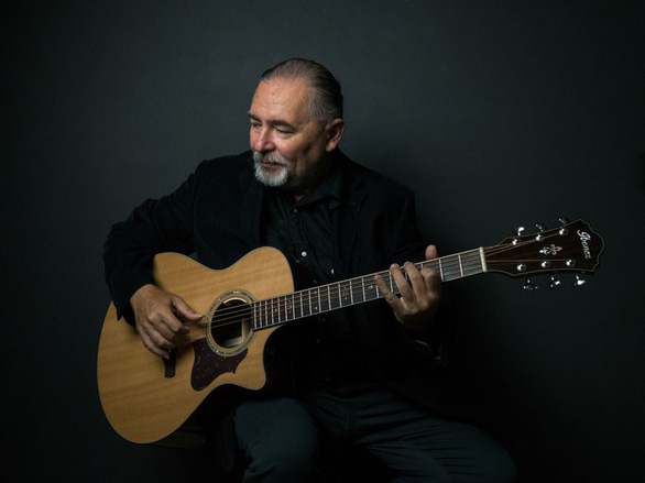 Rusian guitar Igor Presnyakov in a picture posted on his website at igorpresnyakov.com