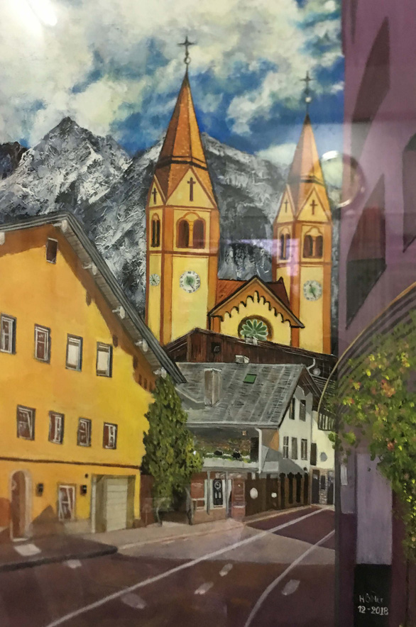 An artwork of 62-year-old painter