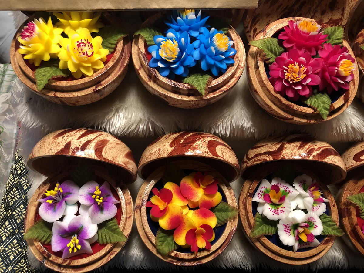 Hand-carved soap is sold at a night market in Chiang Rai, Thailand. Photo: Minh Khoi / Tuoi Tre