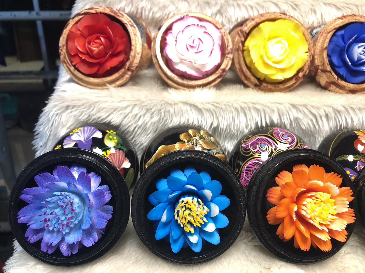 Hand-carved soap is sold at a night market in Chiang Rai, Thailand. Photo: Minh Khoi / Tuoi Tre