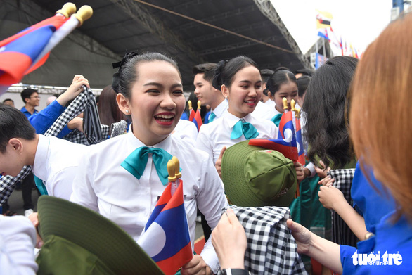 Cambodian delegates of the SSEAYP 2019. Photo: Duyen Phan / Tuoi Tre