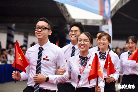 Vietnamese delegates of the SSEAYP 2019. Photo: Duyen Phan / Tuoi Tre