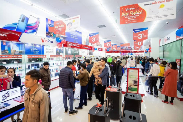 Customers shop at a VinPro outlet in this supplied photo.