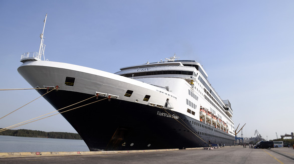 The ship Vasco de Gama docks at the Phu My Town port in Ba Ria-Vung Tau Province, Vietnam, March 1, 2020. Photo: Dong Ha / Tuoi Tre