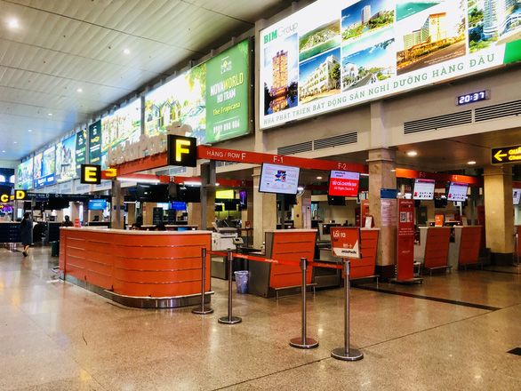 A check-in counter of Jetstar Pacific Airlines at Tan Son Nhat International Airport in Ho Chi Minh City, Vietnam is seen in this undated file photo. Photo: Cong Trung / Tuoi Tre