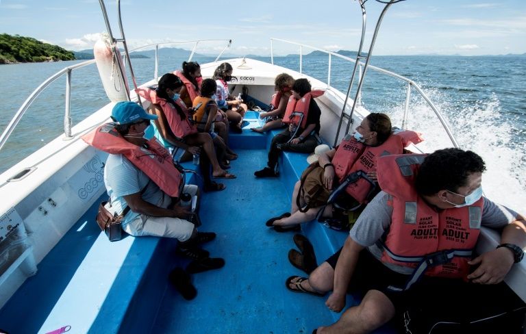 The island received 920 visitors -- almost exclusively Costa Ricans -- during its first month. Photo: AFP