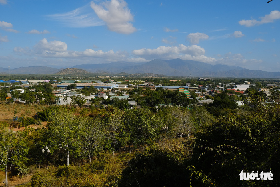 A view from the top of the Cham towers in Ninh Thuan Province, south-central Vietnam.. Photo: Tan Luc / Tuoi Tre