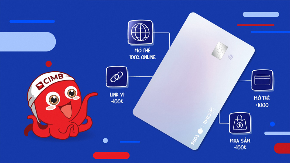 The new CIMB – Toss Card incorporates contactless solutions by Visa.