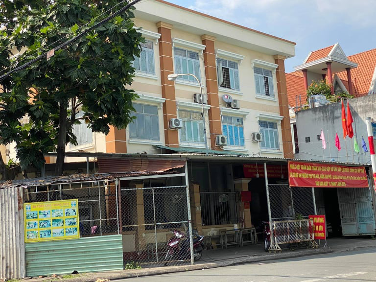 The police station in Phu Tho Hoa Ward, Tan Phu District, Ho Chi Minh City. Photo: Quang Dinh / Tuoi Tre