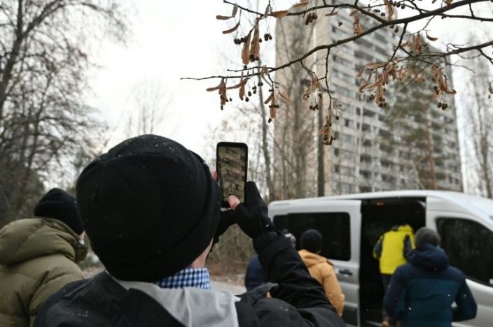 The April 1986 explosion at the plant left swathes of Ukraine and neighbouring Belarus badly contaminated but 124,000 people visited last year -- some drawn by a popular TV programme on Chernobyl. Photo: AFP