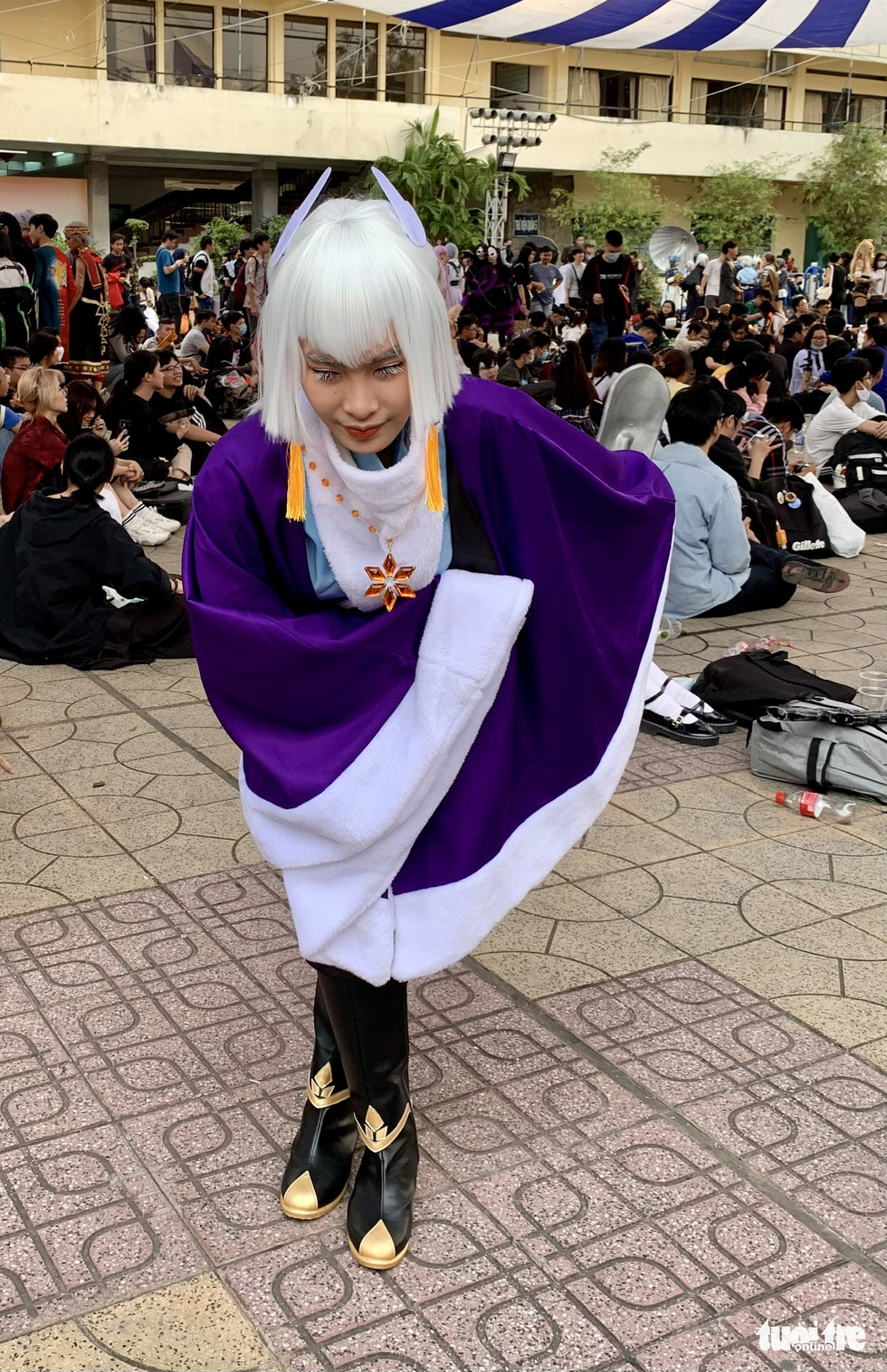 A participant dons a cosplay costume at the cosplay contest Super Hero The Champion Season 1 in District 5, Ho Chi Minh City, December 27, 2020. Photo: Phuong Nam / Tuoi Tre