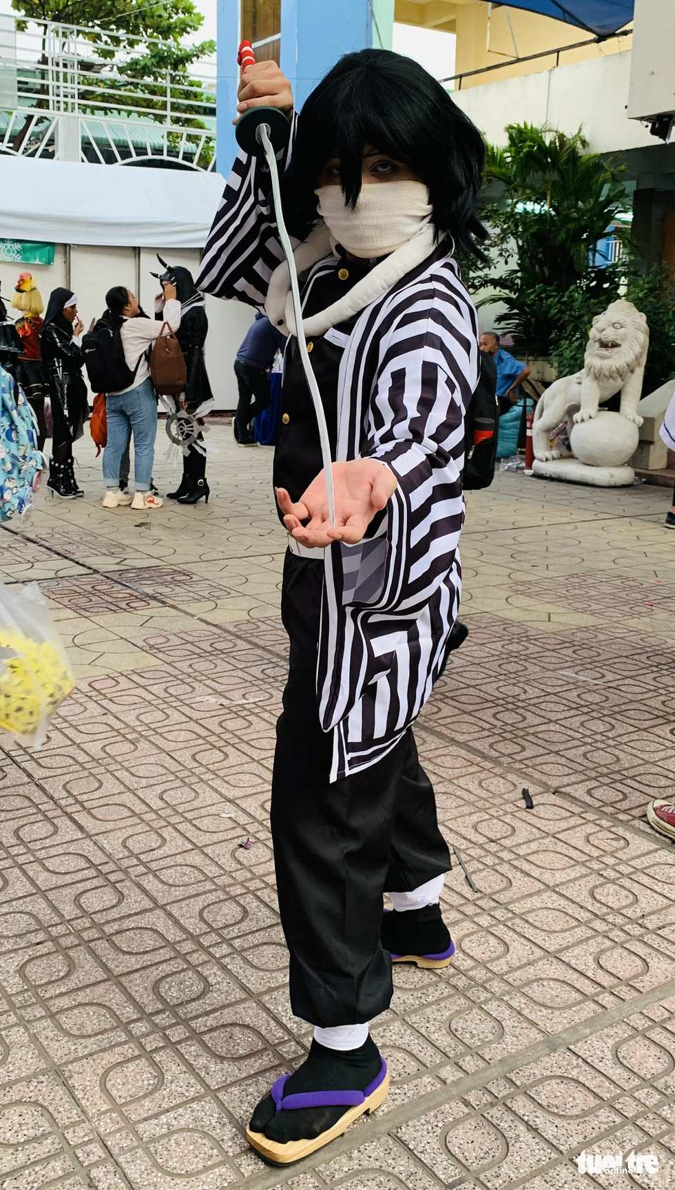 A participant dons a cosplay costume at the cosplay contest Super Hero The Champion Season 1 in District 5, Ho Chi Minh City, December 27, 2020. Photo: Phuong Nam / Tuoi Tre