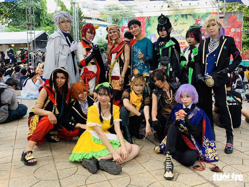 People don cosplay costumes at the cosplay contest Super Hero The Champion Season 1 in District 5, Ho Chi Minh City, December 27, 2020. Photo: Phuong Nam / Tuoi Tre
