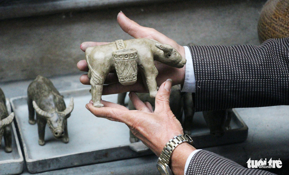 A clay buffalo is pictured at Dong Khe Village, Song Khe Commune, Thuan Thanh Ditsrict, Bac Ninh Province, Vietnam. Photo: Ha Quan / Tuoi Tre