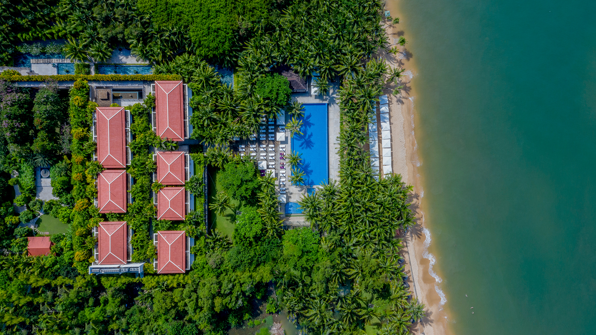 Tropical landscapes cover over 75 percent of Salinda Resort on Phu Quoc Island.

