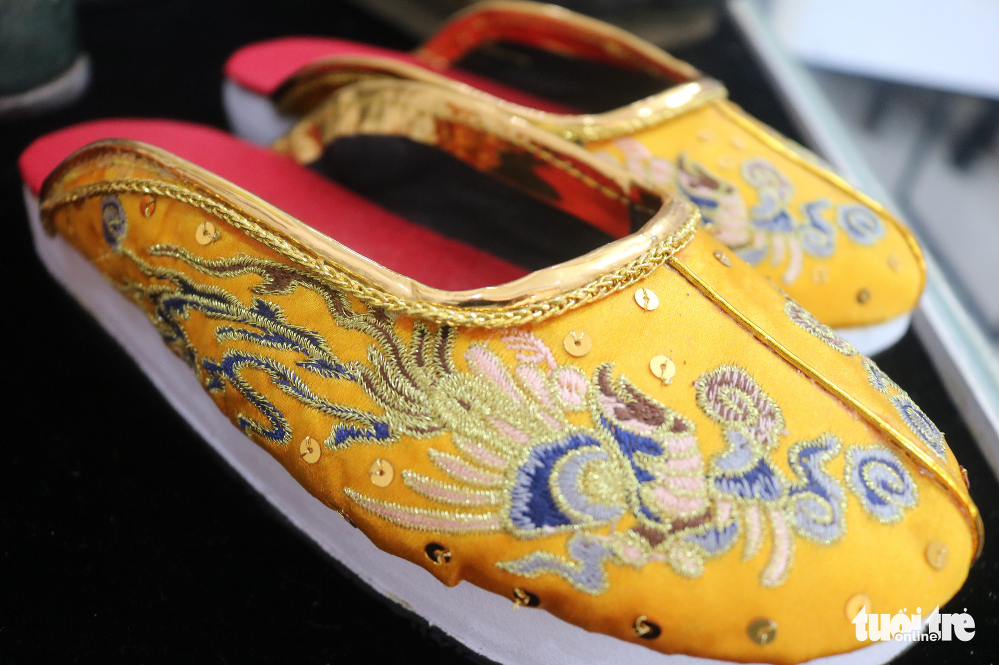 A pair of shoes for the King under the Nguyen Dynasty made by Tran Quang Minh Tan