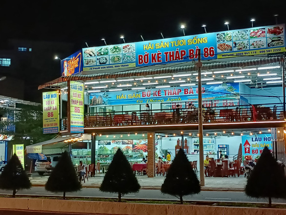 Thap Ba 86 seafood restaurant in Nha Trang City, Khanh Hoa Province. Photo: Minh Chien / Tuoi Tre