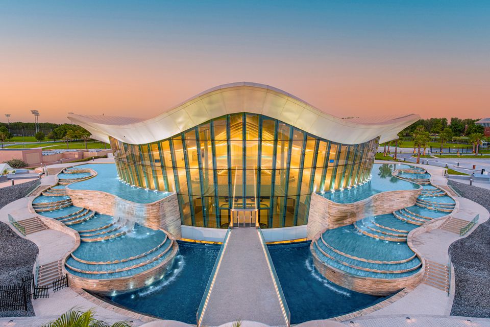 A view of the Deep Dive Dubai, the deepest pool in the world, in Dubai, United Arab Emirates, in this handout image taken in July 2021. Deep Dive Dubai/Handout via Reuters