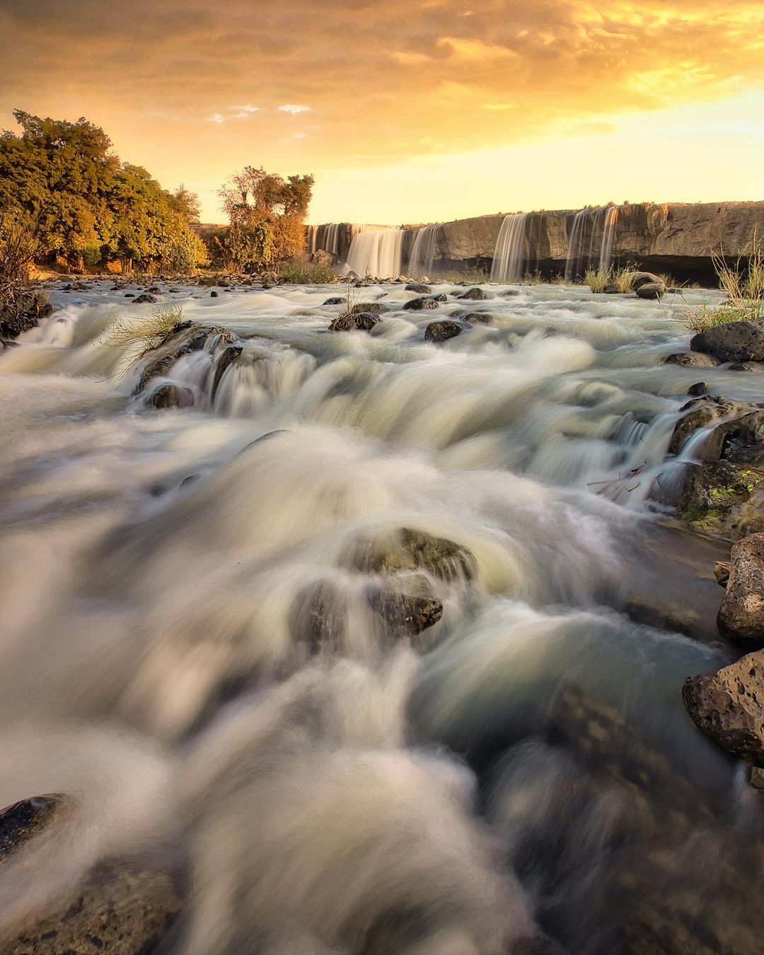 A photo captures Dray Nur Waterfall in the Central Highlands province of Dak Lak by Indra