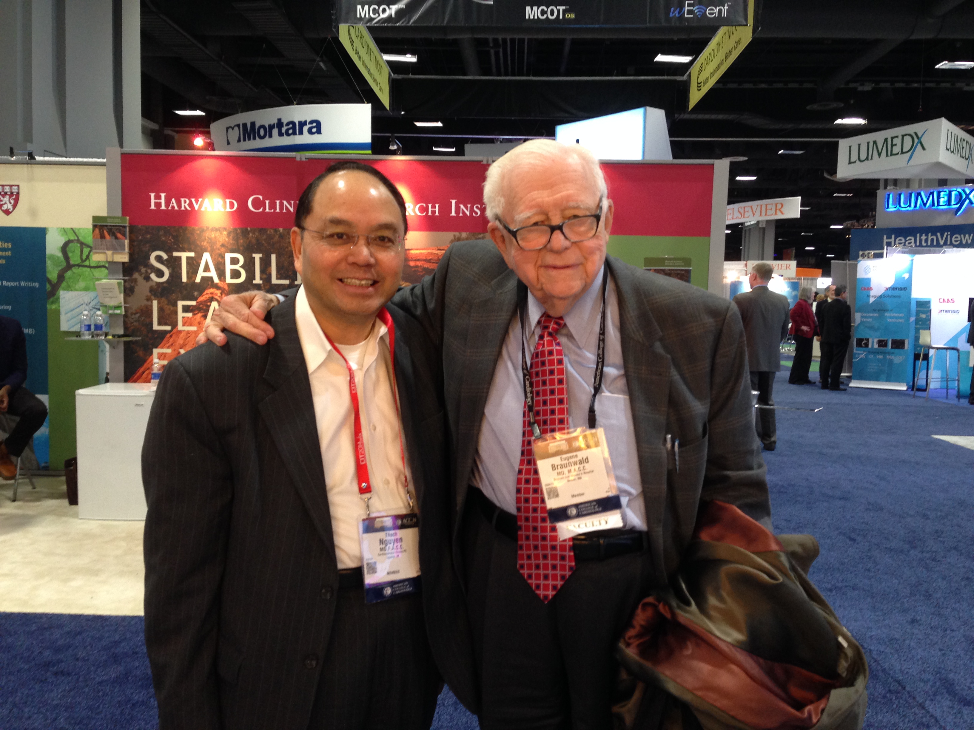 Prof. Thach Nguyen (L) and Prof. Eugene Braunwald
