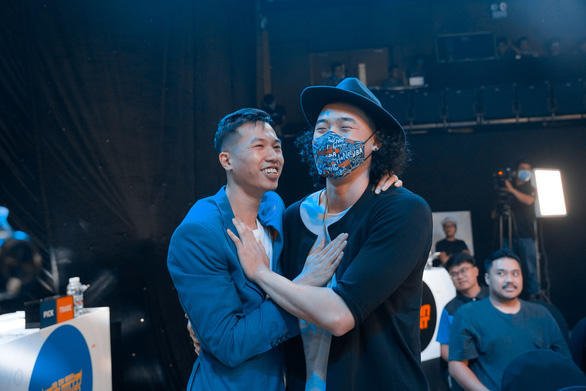 Sang Dinh (left) and Tam Dinh at the VBA Draft Day 2021. Photo: VBA