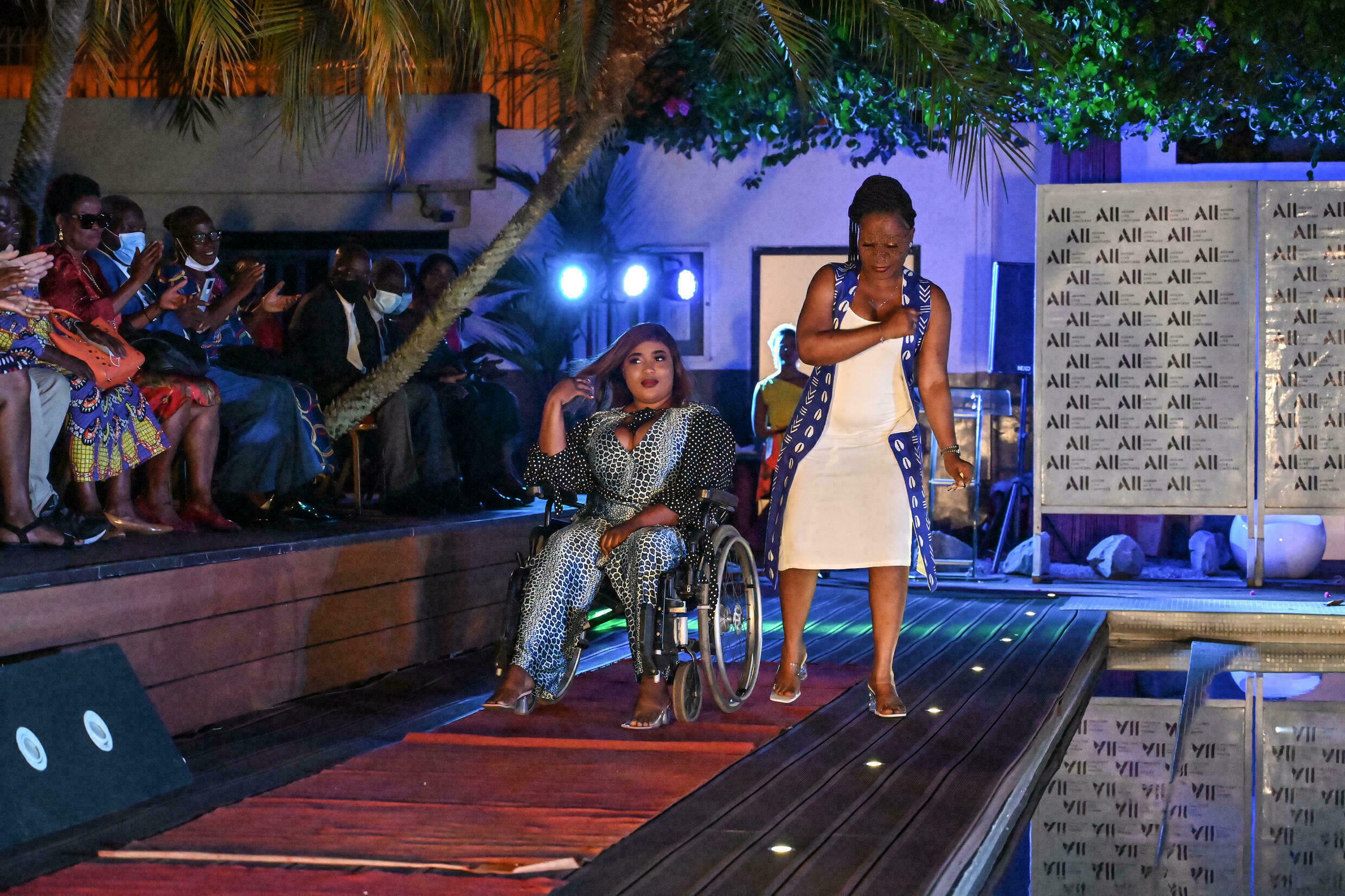 Two of the women who were helping to break the taboo in Ivory Coast. Photo: AFP